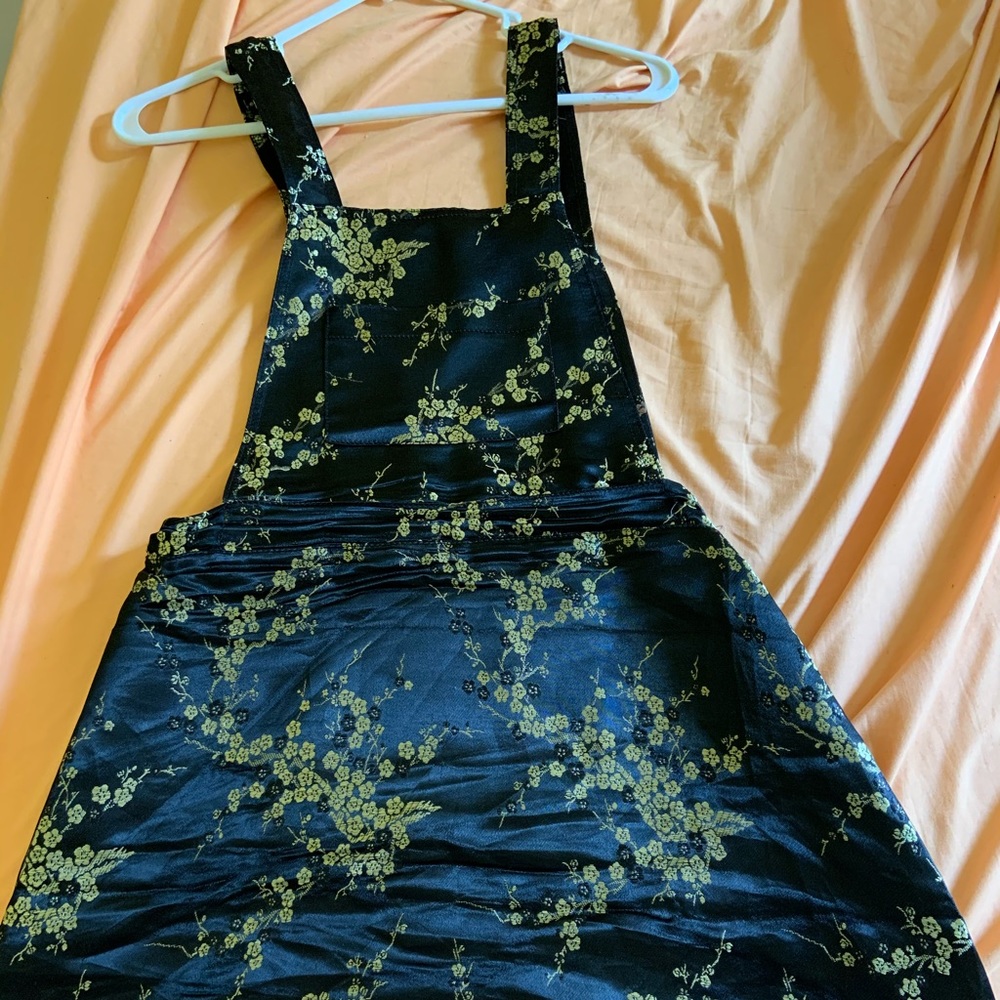Short overalls dress